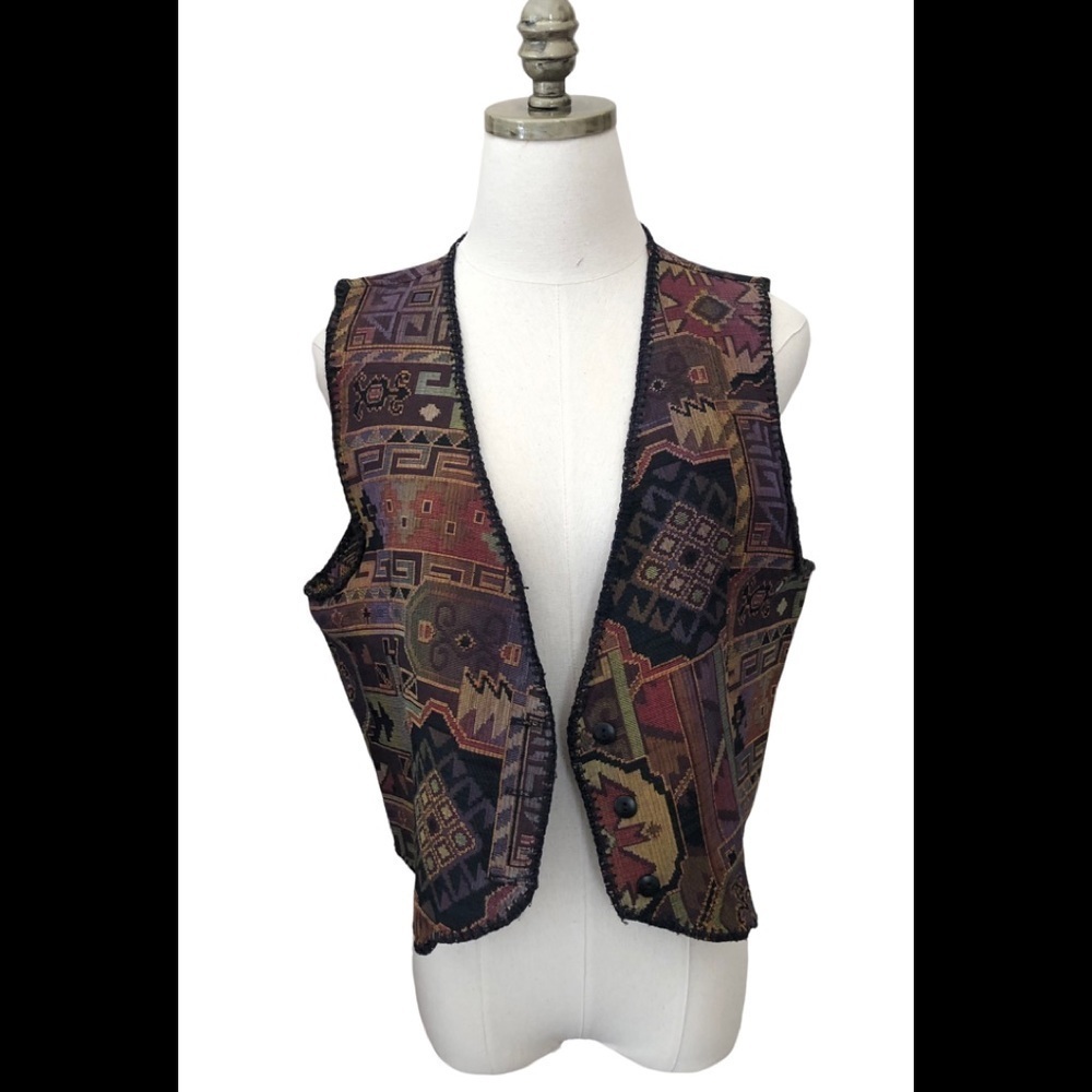 Kenny Rogers/ woman’s Vest/ Southwest Western/ For Miller’s Western Wear / XL
